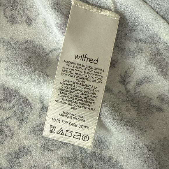 Wilfred Amyris Blouse Womens S Ethereal Fairy Chiffon Sheer Ruffle Sleeve Floral - Picture 6 of 10